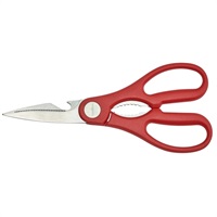 Click for a bigger picture.Stainless Steel Kitchen Scissors 8" Red