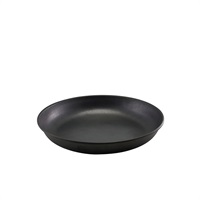 Click for a bigger picture.GenWare Black Vintage Steel Coupe Plate 24cm