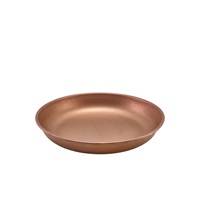 Click for a bigger picture.GenWare Copper Vintage Steel Coupe Plate 24cm