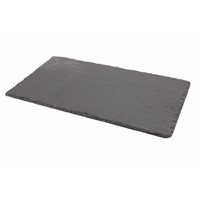 Click for a bigger picture.Genware Natural Edge Slate Platter 25 X 13cm