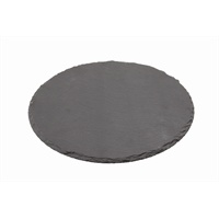 Click for a bigger picture.Genware Natural Edge Slate Platter 30cm Round