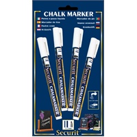 Click for a bigger picture.Chalkmarkers 4 Pack White Small