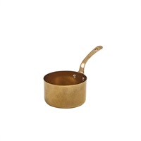 Click for a bigger picture.GenWare Gold Vintage Steel Mini Sauce Pan 9 x 5.25cm