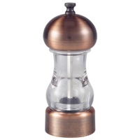 Click for a bigger picture.GenWare Antique Copper Top Salt/Pepper Grinder 14cm