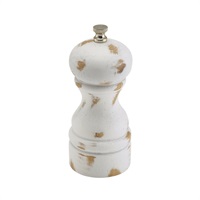 Click for a bigger picture.White Wash Salt/Pepper Grinder 13cm