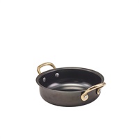 Click for a bigger picture.GenWare Black Vintage Steel Round Dish 13.5 x 3.75cm