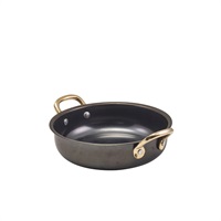 Click for a bigger picture.GenWare Black Vintage Steel Round Dish 15.5 x 4cm