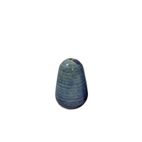 Click for a bigger picture.Terra Porcelain Aqua Blue Salt Shaker