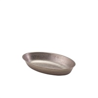 Click for a bigger picture.GenWare Vintage Steel Oval Dish 17.5 x 11cm