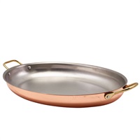 Click for a bigger picture.GenWare Copper Plated Oval Dish 37.5 x 26cm