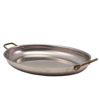 Click for a bigger picture.GenWare Vintage Steel Oval Dish 37.5 x 26cm