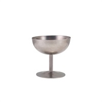 Click for a bigger picture.GenWare Vintage Steel Stemmed Sundae Cup 10cm