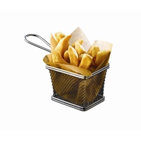 Click for a bigger picture.Serving Fry Basket Rectangular 12.5 X 10 X 8.5cm
