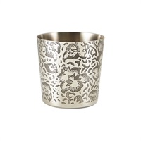 Click for a bigger picture.GenWare Floral Stainless Steel Serving Cup 8.5 x 8.5cm