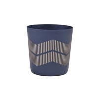 Click for a bigger picture.GenWare Metallic Blue Lined Serving Cup 8.5 x 8.5cm