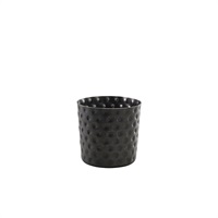 Click for a bigger picture.GenWare Black Vintage Steel Hammered Serving Cup  8.5 x 8.5cm