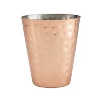 Click for a bigger picture.Hammered Copper Plated Conical Serving Cup 9 x 10cm