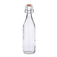 Click for a bigger picture.Genware Glass Swing Bottle 1L / 35oz