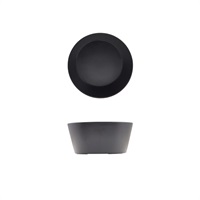 Click for a bigger picture.GenWare Melamine Black Tableau Conical Buffet Bowl 22 x 10cm