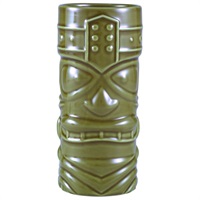 Click for a bigger picture.Genware Green Tiki Mug 40cl/ 14oz