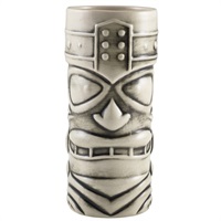 Click for a bigger picture.Genware White Tiki Mug 40cl/14oz