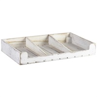 Click for a bigger picture.White Wash Wooden Display Crate