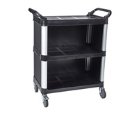 Click for a bigger picture.GenWare Small 3 Tier PP Panelled Trolley