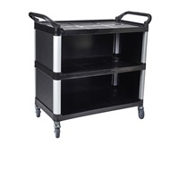 Click for a bigger picture.GenWare Large 3 Tier PP Panelled Trolley