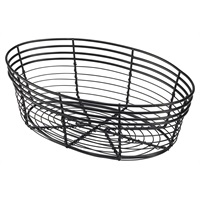 Click for a bigger picture.Wire Basket  Oval 25.5 x 16 x 8cm