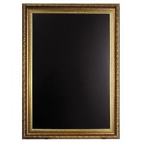 Click for a bigger picture.Gold Chalk Board 85 X 65cm