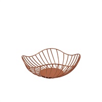 Click for a bigger picture.GenWare Lotus Leaf Copper Wire Basket 28.5 x 10cm