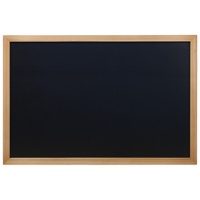 Click for a bigger picture.Wall Chalk Board 60 x 80cm Teak