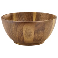 Click for a bigger picture.Acacia Wood Bowl 25Dia x 12cm