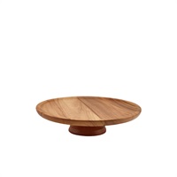 Click for a bigger picture.GenWare Acacia Wood Cake Stand 33 x 8cm