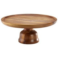 Click for a bigger picture.Acacia Wood Cake Stand
