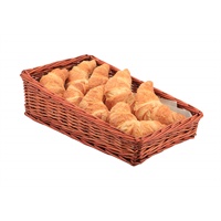 Click for a bigger picture.Wicker Display Basket 40X25X12cm - 6cm Front