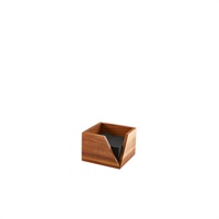 Click for a bigger picture.GenWare Acacia Wood Serviette Holder 14 x 10cm