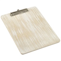 Click for a bigger picture.White Wash Wooden Menu Clipboard A4 24x32x0.6cm