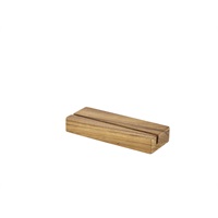 Click for a bigger picture.Acacia Wood Menu Stand 20 x 3.2 x 7.5cm