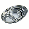 Click here for more details of the GenWare Stainless Steel Two Division Oval Vegetable Dish 20cm/8"