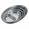 Click here for more details of the GenWare Stainless Steel Two Division Oval Vegetable Dish 25cm/10"