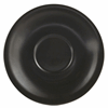 Genware Porcelain Matt Black Saucer 12cm/ 4.75"