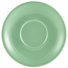Genware Porcelain Green Saucer 14.5cm/5.75"