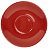 Genware Porcelain Red Saucer 14.5cm/5.75"