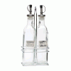 Click here for more details of the Square Glass Oil & Vinegar With Chrome Stand