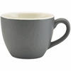 Click here for more details of the Genware Porcelain Matt Grey Bowl Shaped Cup 9cl/ 3oz