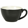 Genware Porcelain Black Bowl Shaped Cup 34cl/12oz