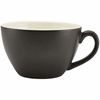 Click here for more details of the Genware Porcelain Matt Black Bowl Shaped Cup 34cl/12oz
