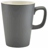 Click here for more details of the Genware Porcelain Matt Grey Latte Mug 34cl/ 12oz