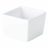 Genware Porcelain Square Dish 6.4 x 4.8cm/ 2.5 x 2"